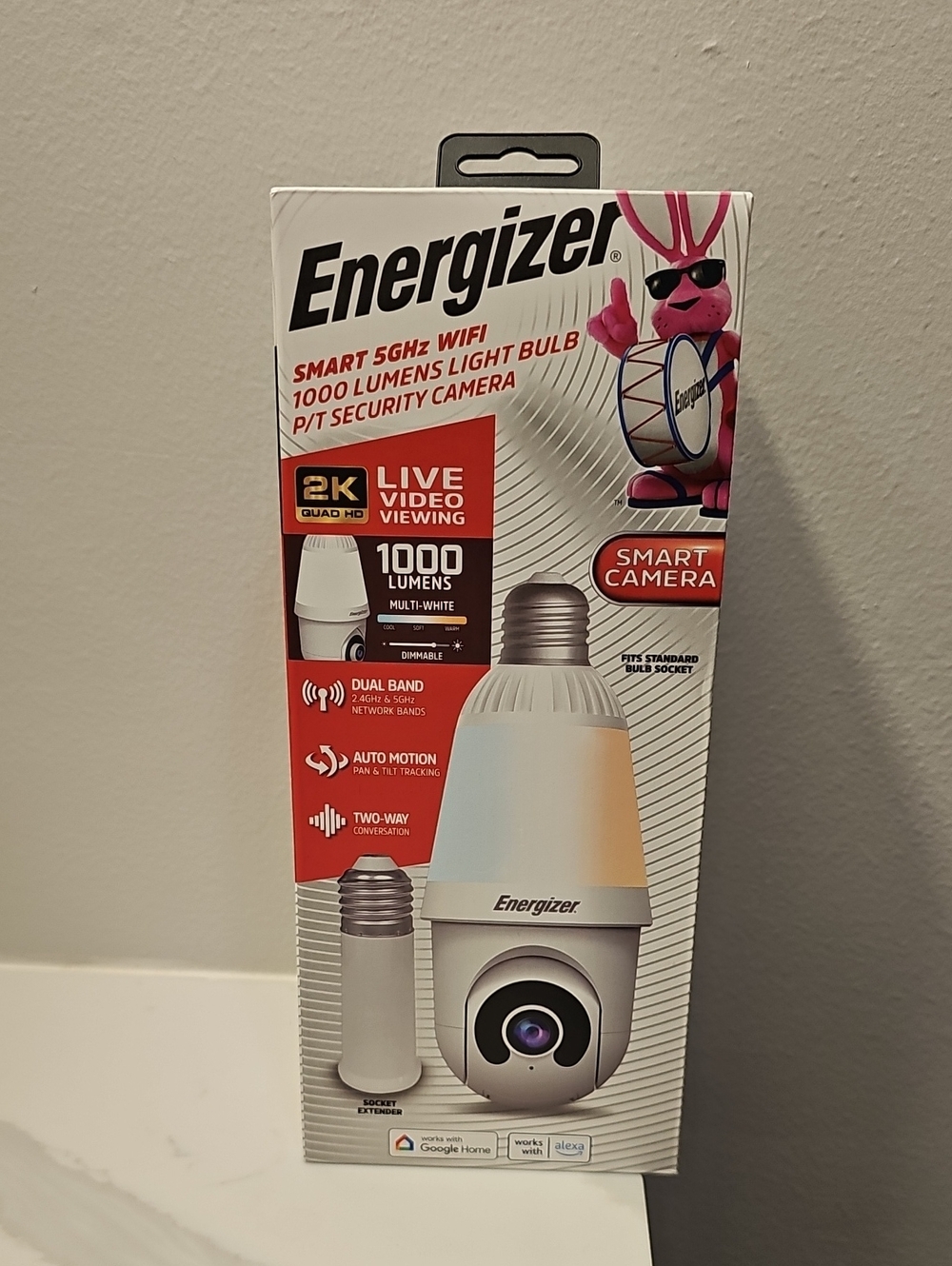 Energizer White Smart WiFi Light Bulb Security Camera — 1000 Lumens. New In Box. - Picture 10 of 16